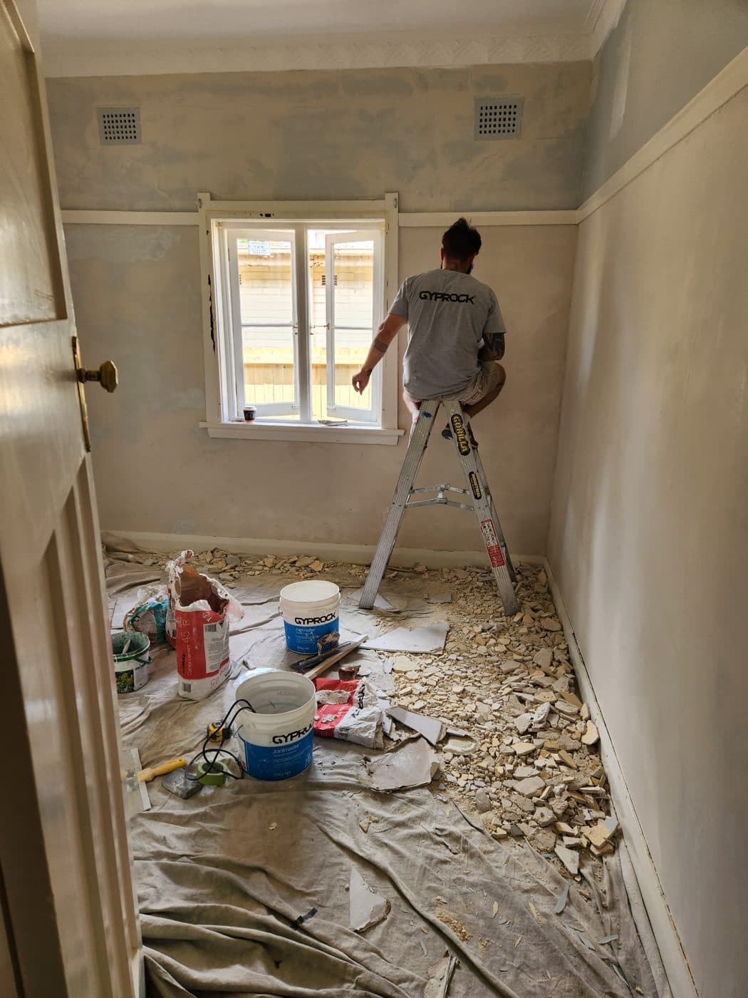 Chris's kitchen renovation — Plastering
